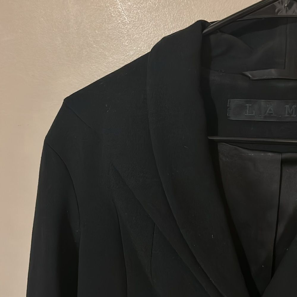 L.A.M.B  Double Crepe Crop Jacket in black - Picture 2 of 8